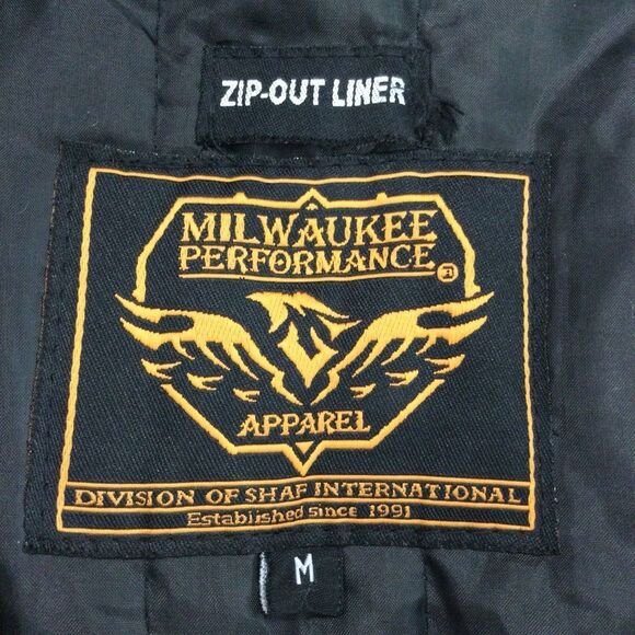 Milwaukee Jacket Men’s Size M Color Black Nylon Performance Apparel - Picture 4 of 12